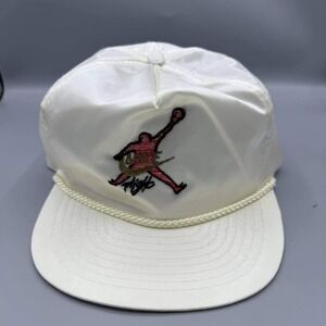 Vintage Air Jordan Flight Hat Men White Nike Jumpman Otto Strap‎ Back Cap